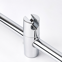 Support de pommeau de douche brossé robuste et durable, étanche, pour salle de bain moderne, décoration de projet hôtelier haut de gamme