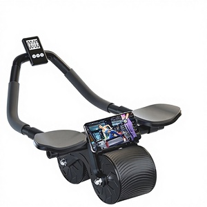 Supporto per Gomito con Ruota a Rimbalzo Automatico Bodyup PP, <span class=keywords><strong>Design</strong></span> a 2 Ruote, per Allenamento Addominale, Uso in <span class=keywords><strong>Palestra</strong></span>, Leggero, Durevole, Ecologico - Product Image 4