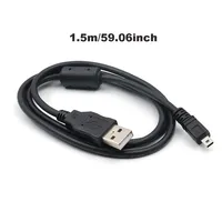 Cable de transferencia de datos USB a Mini 8 pines para cámara digital y teléfono móvil, compatible con Olympus, Sanyo, Fuji, cable de repuesto blindado para sincronización de datos