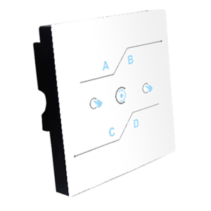 Controlador DALI Inteligente de 4 Canales para Hogar, Panel de Pared con Botón Manual, LED Regulable, Diseño Minimalista de Plástico para Montaje en Superficie, Residencial - Product Image 1