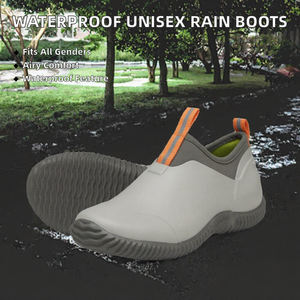 Botas de Lluvia de Goma Impermeables Personalizadas, Zapatos de Jardín con Punta Redonda, Transpirables, Unisex, para Exteriores - Product Image 2