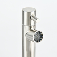 Robinet de cuisine SANIPRO, design moderne européen, en acier inoxydable, avec pré-évier, mélangeur, double sortie d'eau, avec douchette extractible