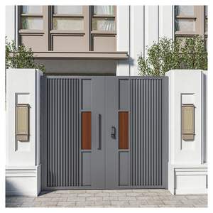 <span class=keywords><strong>Portail</strong></span> de jardin moderne pliable en aluminium, étanche, pour villa résidentielle - Product Image 3