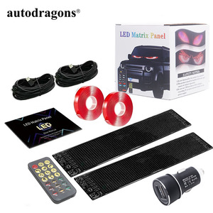 Autodragons 16*64PX 1 Contrôleur 2 Écrans flexibles Programmables via application Panneau LED RGB pour voiture Panneau matriciel de pixels LED pour animation de signalisation LED pour camion - Product Image 3