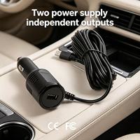 Fuente de Alimentación de Alta Estabilidad para DVR de Coche, 5V 2.5A 3.5M, para Cámara de Coche, Detector de Radar, Adaptador de Corriente Profesional para Vehículos