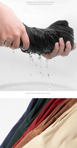 Felpe con Cappuccio Newumn 300g in Pile Morbido per Tutta l'Autunno e l'Inverno, Tinta Unita per Uomo # Felpe, Stampa Logo Personalizzabile in Tessuto Pile - Product Image 3