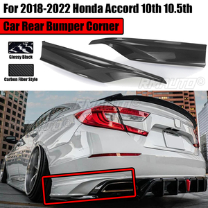 2PCS <b>Car</b> Rear Bumper Side Splitter Corner for 10th 10.5th Honda Accord 2018-2022 Lower <b>Diffuser</b> Lip Spoiler Canard Guard Trim - Product Image 1