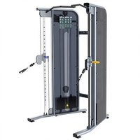Machine à poulies double réglable professionnelle robuste pour entraînement fonctionnel en salle de sport FF17