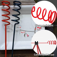 Support de canne à pêche spirale, piquet de sable couleur personnalisée, support de canne portable pour la pêche en mer et la pêche au surf, à insérer dans le sol