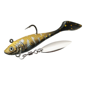 Leurre souple de pêche en PVC <span class=keywords><strong>VIB</strong></span> avec action rotative pour brochet de rivière - Leurre souple artificiel - Product Image 2