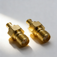 Koperen SMA naar MCX adapter, SMA female naar MCX male plug, rechte RF coaxiale adapter voor DVB-T TV RTL SDR ADS-B ontvanger