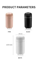 Diffuseur d'huiles essentielles portable pour voiture, OEM ODM, aromathérapie, humidificateur, lampe LED moderne et colorée, mini USB, 100 ml, ultrasonique