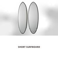 Fabrication en gros d'usine, planches de surf personnalisées OEM |   Planche de surf de performance 5'1" 32L en fibre de verre, carbone, EPS et époxy, avec rail court et technologie Vacuum Blank