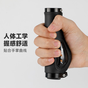 Poignées de guidon de vélo Johorse 25,4 mm en silicone liquide rouge avec coussinets de paume pour VTT, confort et absorption des chocs - Product Image 2