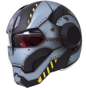 공장 가격 귀여운 아이언맨 해골 헬멧 ABS 소재 오토바이 타기를위한 새로운 조건 - Product Image 2