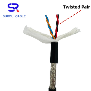 PMS 2464 22AWG 4-Adrig Hochflexibles Einzelpaar Verdrilltes Abgeschirmtes Signalkabel Encoderkabel Automatisierungsgerätekabel - Product Image 3
