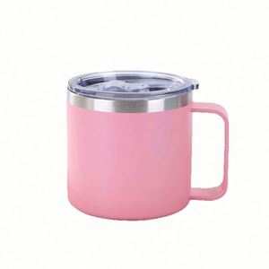 Wholesale 14oz Wholesale Colors Multicolor <b>Double</b> <b>Wall</b> Insulated Leak Proof Lids Stainless Steel Powder Coating Office <b>Mug</b> Water - Product Image 5