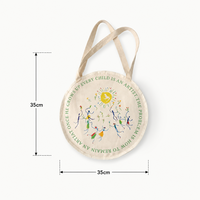 Nouveaux produits – Sac fourre-tout circulaire surdimensionné en toile de coton imprimé personnalisé pour l'hiver – Sacs à main OEM pour femmes – Australie Weeken