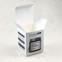 Boîte rigide en papier coton personnalisée pour emballage de gommage corporel au café, boîte cadeau