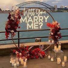 Letrero LED de Neón Personalizado para Fondo de Boda de Lujo con la Frase '¿Te Casas Conmigo?', Kit de Propuesta para Decoración de Eventos y Fiestas - Product Image 2