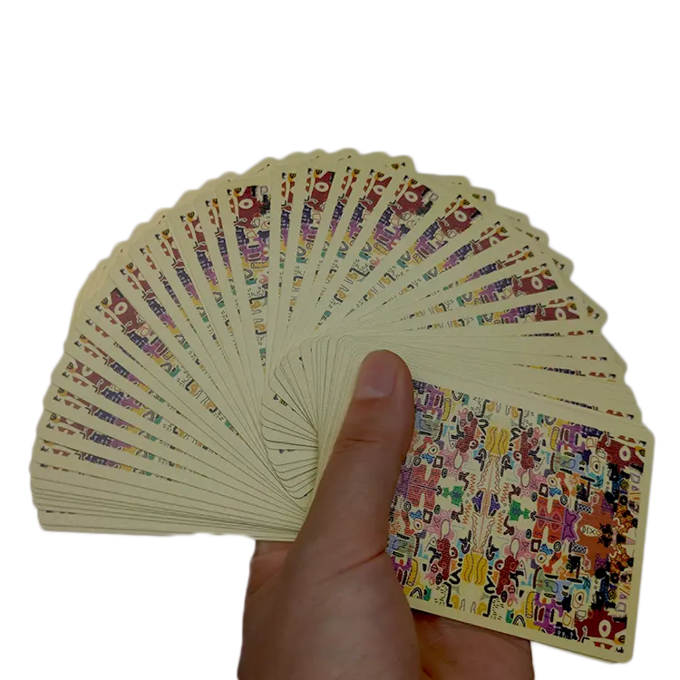 Poker su misura di alta qualità per mago carte da gioco da tavolo con bordo dorato, incredibili e facili da mescolare