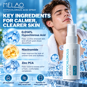 Spray Visage Apaisant et Confortable à l'Acide Hypochloreux, Niacinamide et Zinc PCA pour Hommes – Marque Blanche - Product Image 1