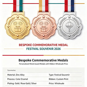 Médailles commémoratives sur mesure, souvenirs personnalisés pour les festivals, médailles de récompense en métal personnalisées avec ruban, prix de gros - Product Image 6