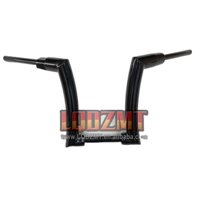 <span class=keywords><strong>Guidon</strong></span> de moto <span class=keywords><strong>Ape</strong></span> <span class=keywords><strong>guidon</strong></span> 10 <span class=keywords><strong>12</strong></span> 14 16 18 <span class=keywords><strong>pouces</strong></span> noir/chrome poignée haute rugueuse pour Harley Street Glide 07-23 - Product Image 1
