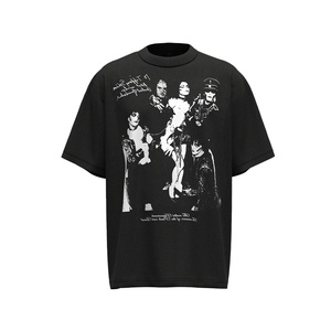 Camiseta de Hombre 100% Algodón Transpirable con Estampado de Personajes Culturales de Rock, Estilo Hip-Hop Urbano, Nueva Colección de Verano, Venta al Por Mayor de Fábrica - Product Image 2