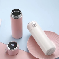Bouteille isotherme en acier inoxydable personnalisée de 450 ml avec affichage de la température, maintien au chaud/au froid pendant 12 à 24 heures, cadeau promotionnel