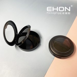 Estuche Redondo Vacío para Polvo Compacto con Ventana Transparente, Espejo Incorporado, Tamiz de Malla y Contenedor Cosmético de Plástico con Logotipo Personalizado - Product Image 2