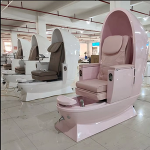 Fauteuil de pédicure moderne de luxe, dossier réglable, spa pour les pieds multifonctionnel, massage électrique, couleur personnalisable pour utilisation en salon de manucure - Product Image 1