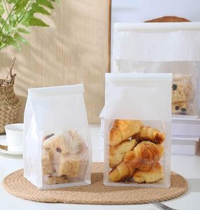 Bolsa <span class=keywords><strong>de</strong></span> ventana <span class=keywords><strong>de</strong></span> papel Kraft personalizada para productos <span class=keywords><strong>de</strong></span> panadería pan tostado pan marrón embalaje logotipo incluido para alimentos azúcar - Product Image 4