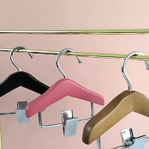 Hot Selling Natural Wood Baby Clothes <strong>Hanger</strong> Household <strong>Mini</strong> Pet Clothes Rack With Clip Wooden Small Clothes Display <strong>Hanger</strong> - Product Image 6