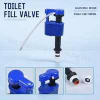 Kit d'accessoires universels pour réservoir de toilettes : Robinet d'admission avec poignée, kit de réparation complet pour citerne, système de plomberie professionnel 	 HO104-5
