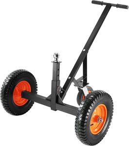 Chariot de manutention portable pour <span class=keywords><strong>remorque</strong></span>, capacité de charge de 450 kg, avec boule de 2 <span class=keywords><strong>pouces</strong></span>, pneus pneumatiques de 14 <span class=keywords><strong>pouces</strong></span>, en carbone - Product Image 1