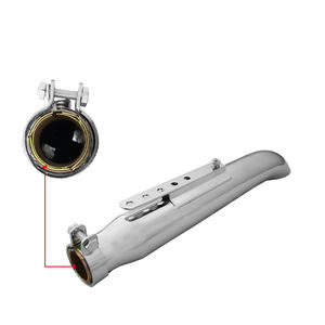 Pot d'échappement universel pour moto RACEPRO, 510 mm (20,4 pouces), en fer, pour <span class=keywords><strong>Cafer</strong></span> Racer, Chopper, Scrambler, Bobber - Product Image 2