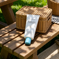 Crème solaire invisible transparente en gel à label privé, fini mat, SPF 50, large spectre, base de maquillage, résistante à l'eau, sans huile, écran solaire pour le visage