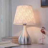 Lampe de table LED moderne vintage minimaliste avec corps en fer, lumière blanc chaud 2700K pour chambre à coucher et salon, alimentation CC