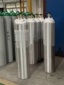 DOT ISO Aluminium 1-50L Nachfüllbarer Helium-Stickstoff-CO2-Gasflaschentank - Product Image 6