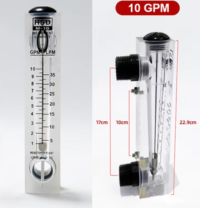 Débitmètre d'eau industriel en acrylique, monté sur panneau, rotamètre pour équipement de purification par osmose inverse, OEM - Product Image 5