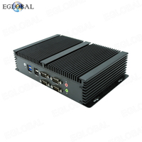 Equipo de Servidor Industrial sin Ventilador, Mini PC con Intel Core I7-4578U, 6COM, 2LAN, HD, VGA, Compatible con Máquinas POS, Mini Computadora de Escritorio