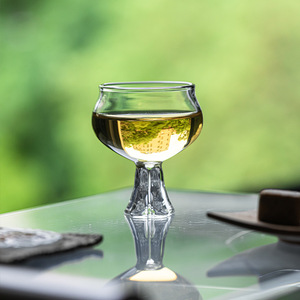 Tasse à thé en verre Guanlan, tasse maîtresse sur pied en borosilicate, petite tasse à vin, ensemble de thé Kung Fu personnel - Product Image 1