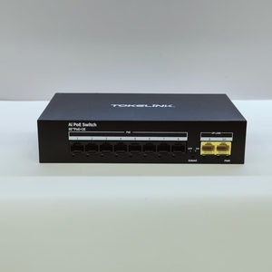 TOKELINK TK-RF0802P-SX Commutateur PoE AI 8 ports 10/100 Mbps 8 PoE + 2 ports Uplink RJ45 Extension 250 m IEEE802.3af/at Non géré pour caméra IP - Product Image 2