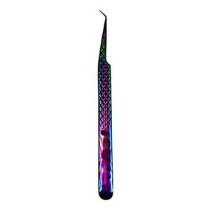Wholesale Professional Customized Stainless Steel Eyelash Tools Precision Rounded Non sticky Tweezer <b>Cluster</b> <b>Lash</b> - Product Image 2