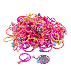 Coleteros para Niñas de Alta Elasticidad, Juego de 5 Piezas con Cuentas, Accesorios para el Cabello de Uso Diario, Lindos Accesorios para Niñas - Product Image 4