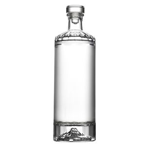 Fabricación de fábrica China Custom Gin Bottles 500 Ml Glass Liquor Botella de alta calidad con tapón de rosca Cork Topper - Product Image 6