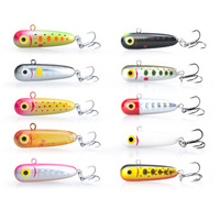 Leurre Micro Artificiel Dur en ABS 3.2g, Type Crayon, à Coulée Lente, pour Truite de Ruisseau, Poisson-Bouche de Cheval, Poisson-Bande Verte, Micro Leurre