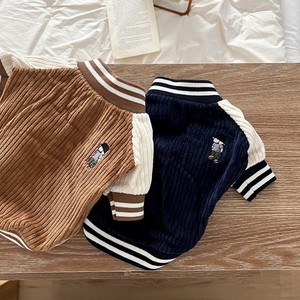 Vêtements pour chiens style Instagram, veste de baseball, tenues d'automne pour Teddy, panda, chiot miniature, tenues d'automne et d'hiver - Product Image 1