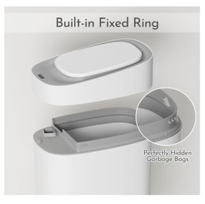 Cubo de Basura Automático Moderno para Baño con Sensor, Cubo de Basura de Plástico Estrecho de 9L, Cubo de Basura con Sensor de Movimiento a Prueba de Agua para Cocina - Product Image 4